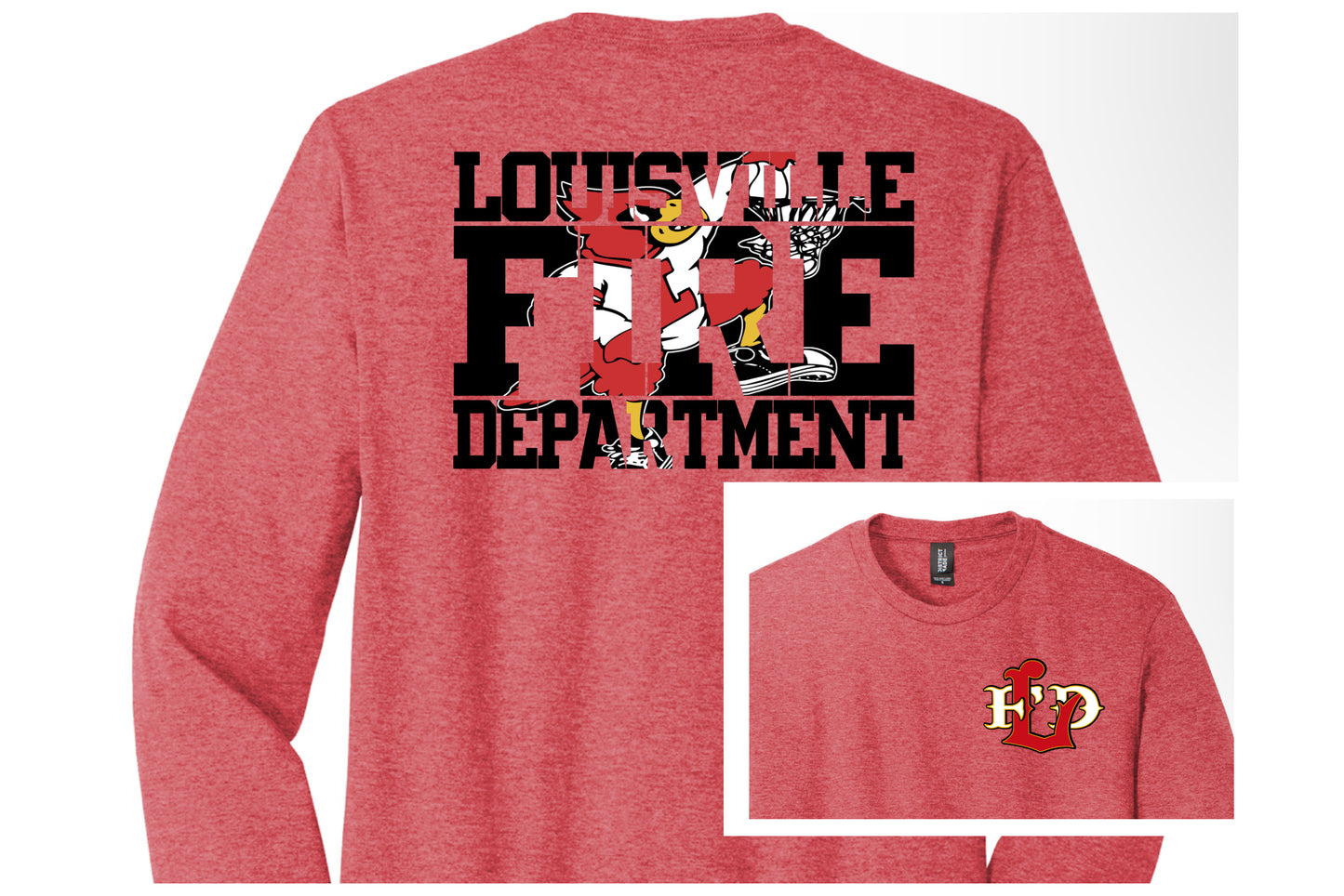 Off Duty LFD Cardinals Basketball Red