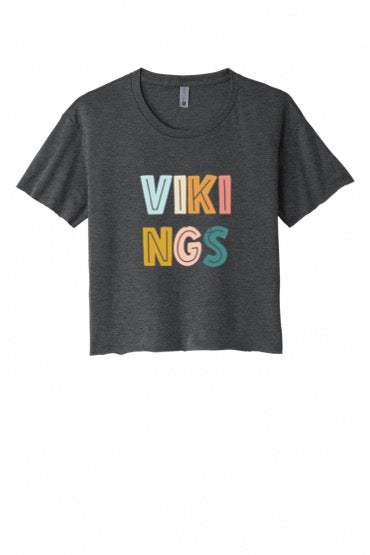 Vikings Crop Top (Colorblock )