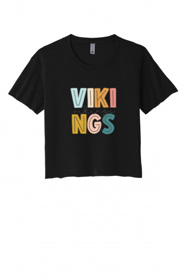 Vikings Crop Top (Colorblock )
